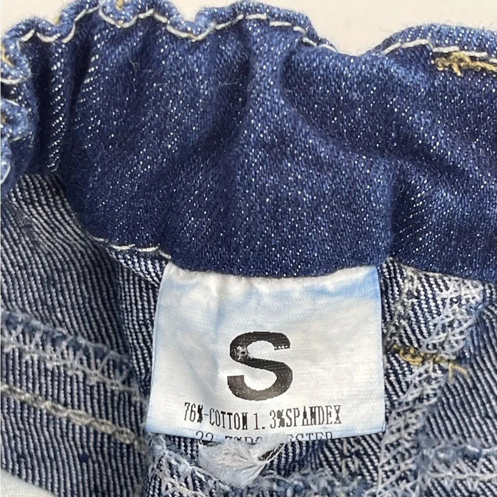 Toddler Rolling Stones‎ Jeans Unisex Size Small S Dark Wash Elastic Waist